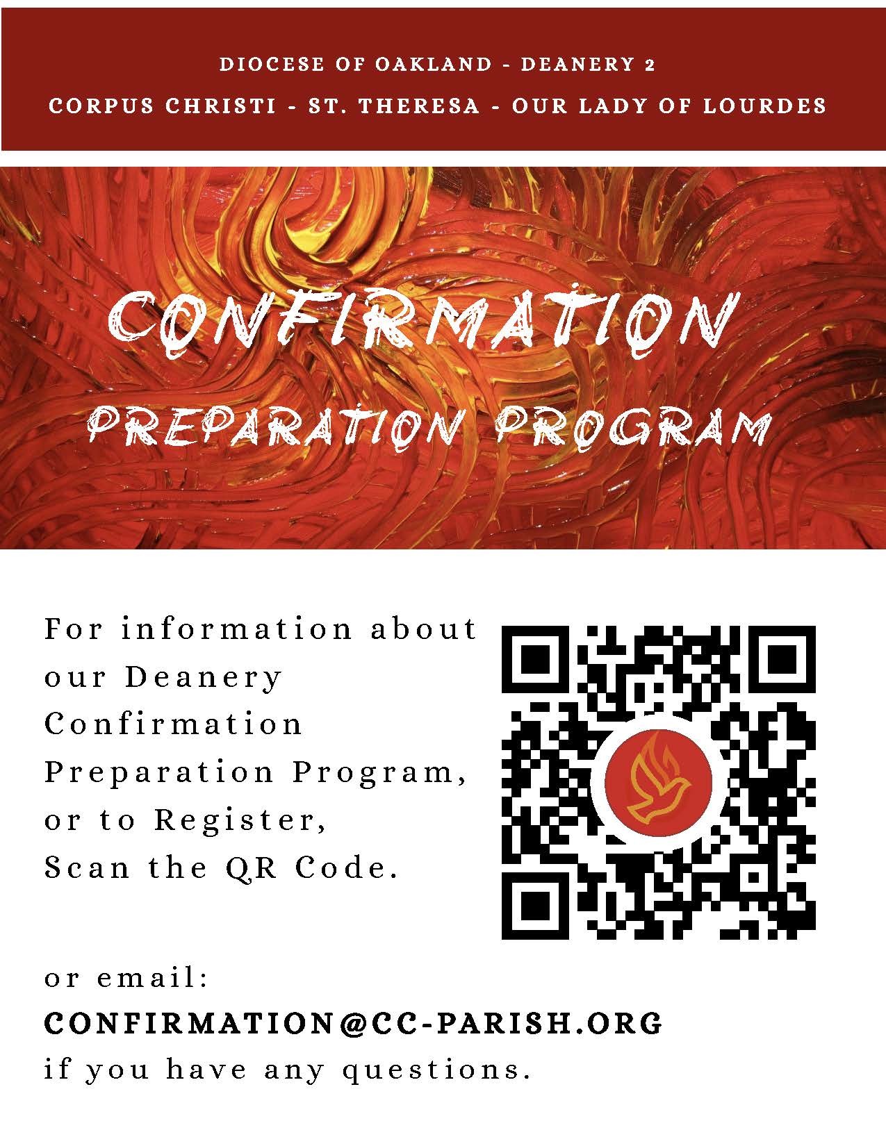 Confirmation Program 2027 Flyer