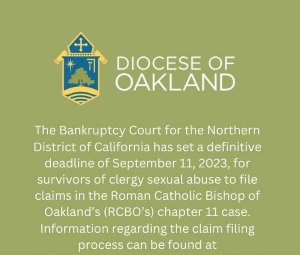 Diocese Of Oakland Chapter 11 Notice