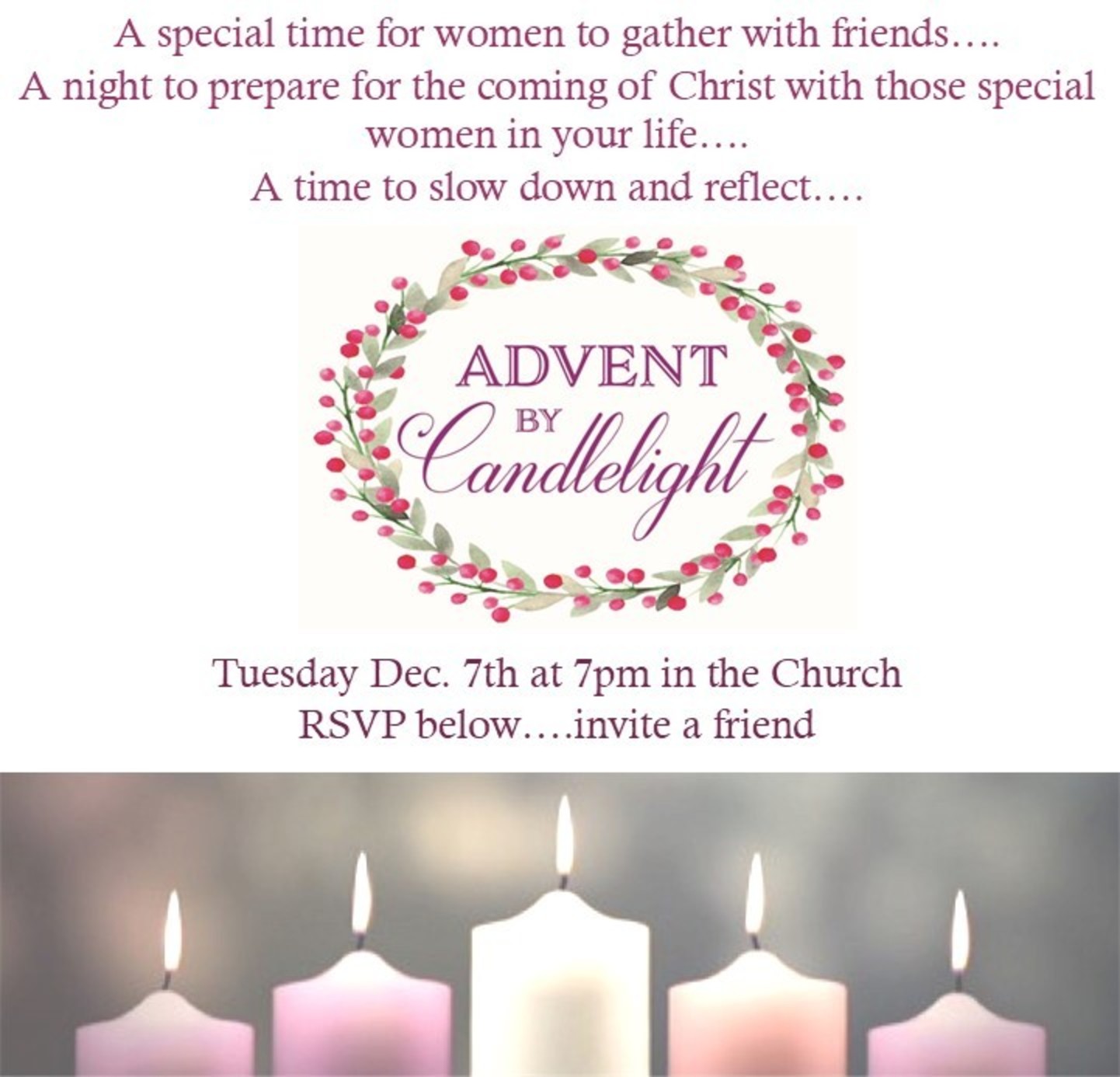 Advent By Candlelight   2021 Flyer
